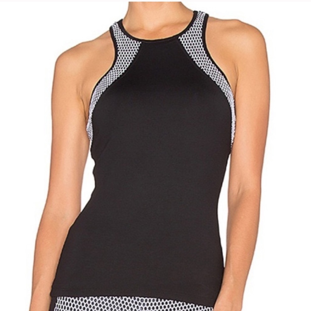 NWT Koral Activewear Deviate Black Racerback Tank - Picture 1 of 7